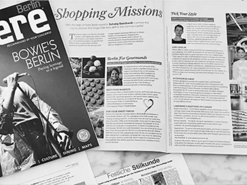 Stylist Andrea Lakeberg in press